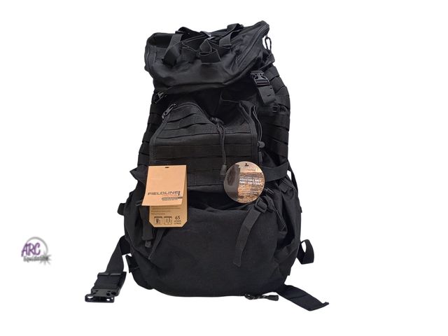 Lot 56-440060 - New - Fieldline Tactical Delta 65L Internal Frame Backpack MOLLE System Black