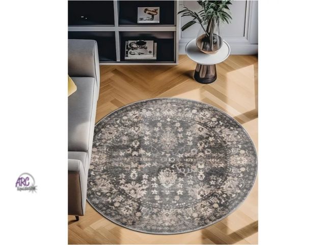 Lot 56-739829 - New 5' 3" round Unique Loom Portland Collection Area Rug