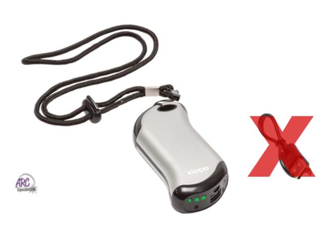 Lot 56-644465 - Used Tested And Works - ZIPPO Rechargeable Hand Warmer and Power Bank Does not have Charger