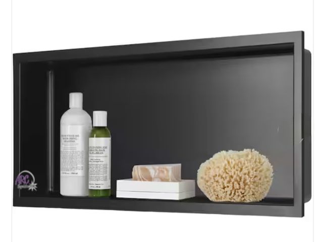Lot 56-338161 - New in box 24 in. W x 12 in. H x 4 in. D 18-
Gauge Bathroom Shower Niche in Matte Black