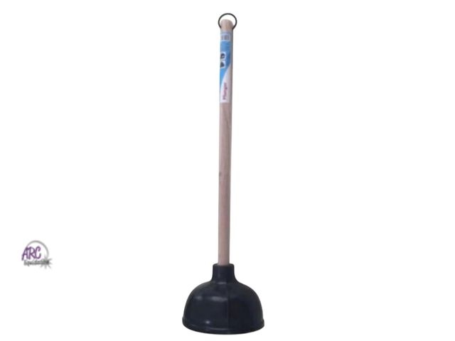 Lot 56-510435 - NEW-Trueliving toilet plunger-21" high