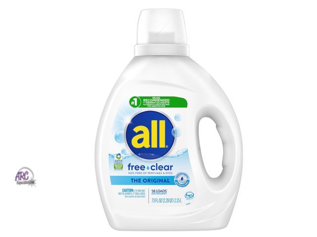 Lot 56-334118 - New, All  free and clear laundry detergent,
73oz The original