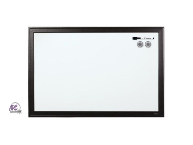 Lot 56-561819 - NEW-SEALED-whiteboard
 with black frame 27 1/2"x18 1/2"