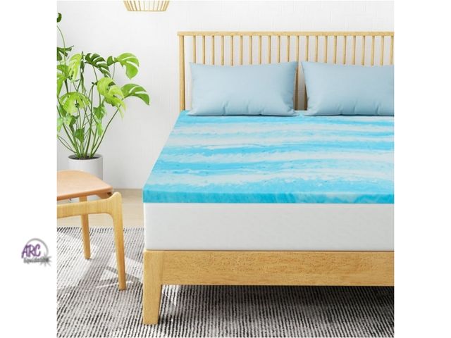 Lot 56-755020 - New in box. Aidoly Mattress Topper King, 2 inch Soft Memory Foam Cooling Gel Mattress Topper for Rel...