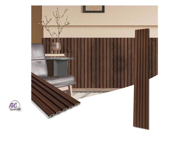 Lot 56-274051 - Art3d WPC Wainscoting Panels, 12- Pack 48 x 6 Inch 3D Wall Accents for Interior Wall Decor, Living R...