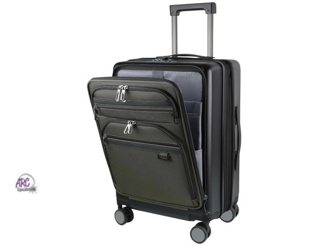 Lot 56-661640 - New - KROSER Hardside Expandable Carry On Luggage 22x14x9 Airline Approved With Front Business Pocke...
