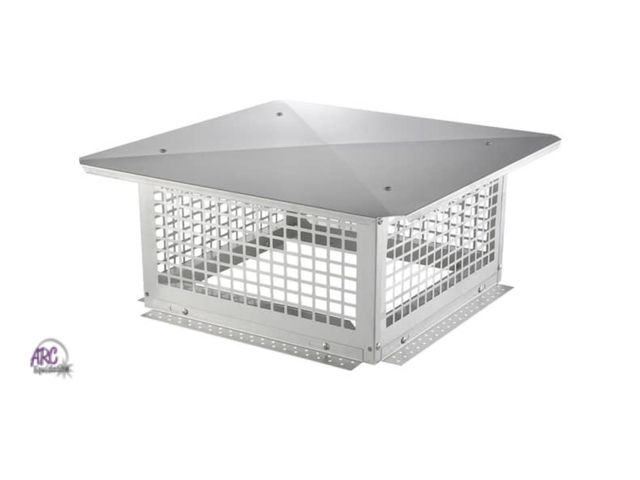 Lot 56-640865 - New Opened Box - Chimney Cap 17 in. x 17 in. 304 Stainless Steel Fireplace Chimney Cover Fits Mesh F...