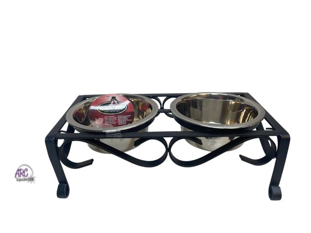 Lot 56-354024 - New black label collection, loving pets stainless steel dog bowls