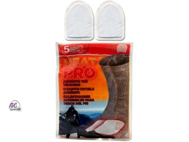 Lot 56-522740 - NEW-8 PAIRS-heat pro adhesive toe warmers-up to 5 hours of heat