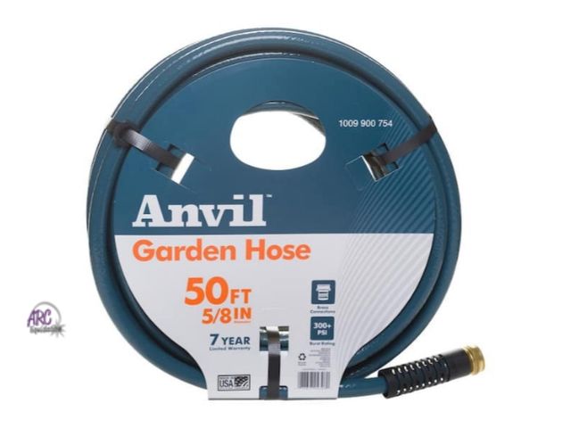 Lot 56-500523 - NEW-Anvil 5/8 in. x 50 ft. Medium-Duty Garden Hose