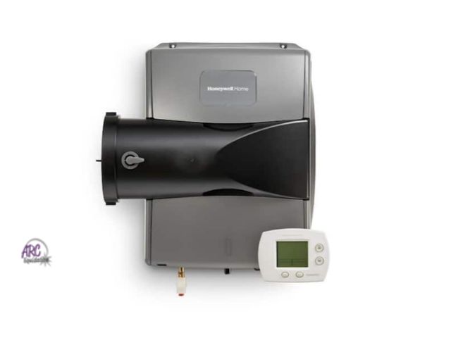 Lot 56-764535 - New Honeywell home Up to 4,000 Sq. ft. 17 Gallon Whole House Bypass Evaporative Humidifier with Digi...