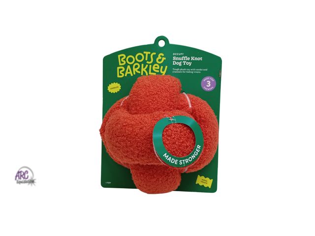 Lot 56-450160 - New - Boots &amp; Barkley Snuffle Knot Dog Toy - Crinkles - Nooks &amp; Crannies for Hiding Treats
