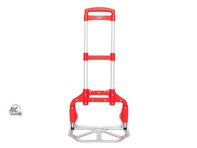 Lot 56-768810 - New 165 lbs. Capacity Aluminium Folding Dolly Push Hand Truck in Red