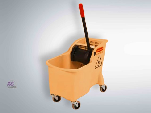 Lot 56-488564 - New in Box - Rubbermaid Commercial Products - 31 Qt. Tandem Mop Bucket