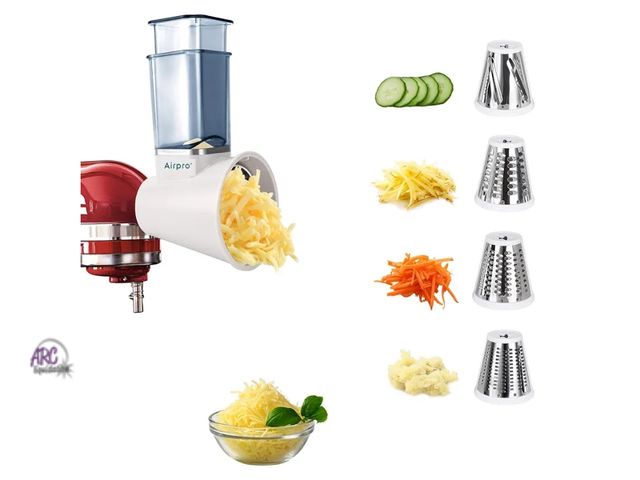 Lot 56-376011 - New Airport Slicer Shredder Attachment for Kitchenaid Stand Mixer, Salad Machine with Vegetable Slic...