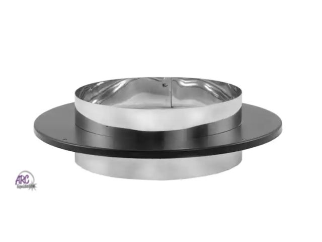 Lot 56-236864 - New In Box - Model DVL Double Wall Stove Pipe 6in. Diameter Chimney Adapter with Trim, DB &amp; DVL