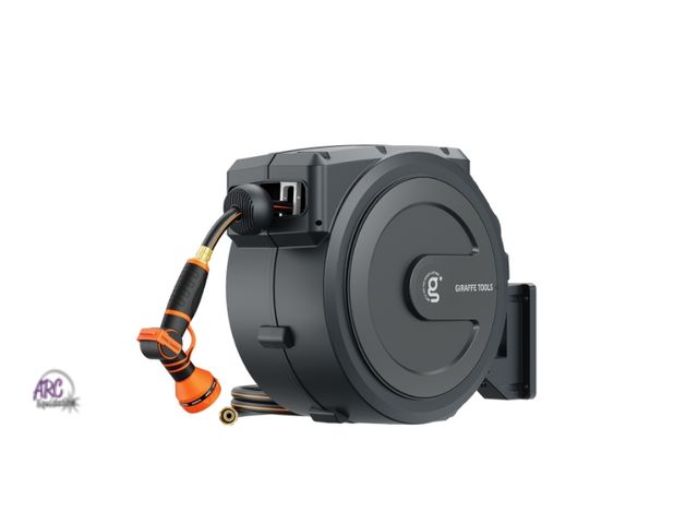Lot 56-756060 - New in box. Garden Retractable Hose Reel-1/2 in. to 100 ft. Wall Mounted. Comes with nozzle