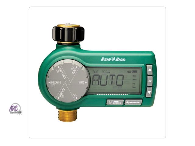Lot 56-119160 - New Rain Bird Premium Automatic &amp; Manual Watering Electronic Hose Timer, Green