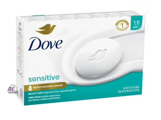 Lot 56-317940 - New, Dove Beauty Bar Soap, Sensitive Skin, 3.75 oz., 16 count