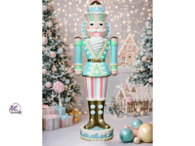 Lot 56-730230 - New Candy Sweet Decorative Nutcracker, Multicolor, 72", by Holiday Time