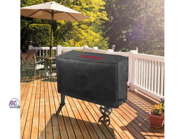 Lot 56-119960 - New 58 in. Premium Oxford Grill Cover, Waterproof, Heavy-Duty for All-Year Weather Protection, Black