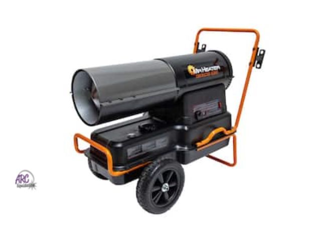 Lot 56-414635 - Possible use - Contractor Series 140,000 BTU Black Forced Air Kerosene/Diesel Outdoor Space Heater w...