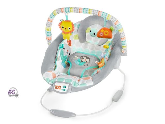 Lot 56-502824 - NEW-Bright Starts Whimsical Wild Vibrating Baby Bouncer Seat and Rocker