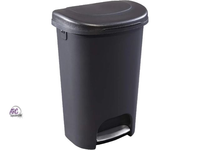 Lot 56-564719 - NEW-Rubbermaid garbage can with step-on lever for lid-13 gallon