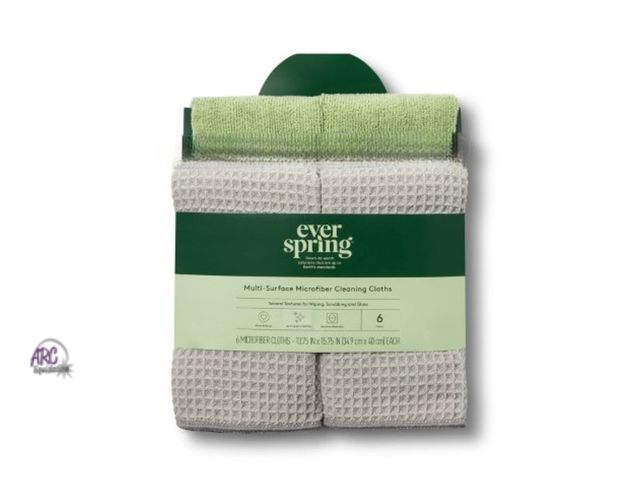 Lot 56-268625 - NEW Multi-Surface Microfiber Cleaning Cloths - 4ct - Everspring