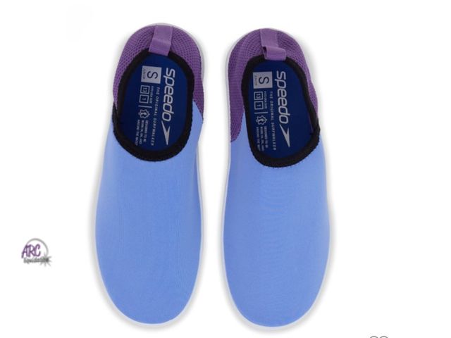 Lot 56-319560 - New Speedo Junior Girls' Bootie Abstract Printed Water Shoes
- Blue/Purple Size M 2-3