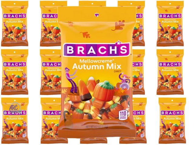 Lot 56-581323 - NEW-LOT OF 20-Brachs mellowcreme autumn mix candy-4.2oz per bag-various dates-June/July 2025