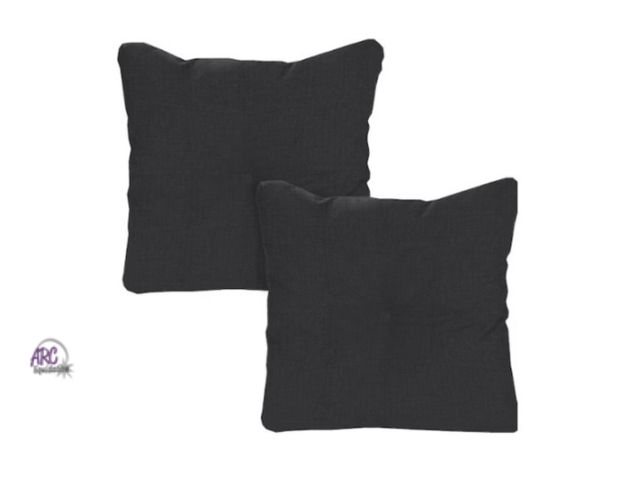 Lot 56-457361 - New in Box - (2-Pack) 24 in. W x 24 in. H x 5 in. T Square Tufted Outdoor Chair Back Cushion in Sorv...