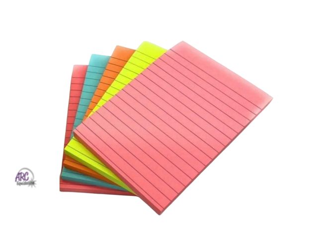 Lot 56-165814 - New Post-it Notes, 4 x 6 Inches, Assorted Colors, 5 Packs