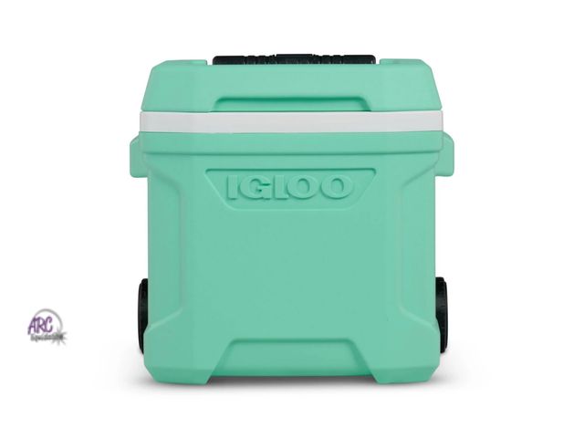 Lot 56-592623 - NEW-Igloo Profile 24 Cans/16qt Rolling Cooler-seafoam