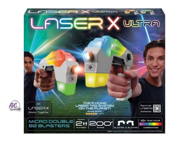 Lot 56-747230 - New Laser X Ultra Micro Double B2 Blasters - Laser Tag 10 Team Colors