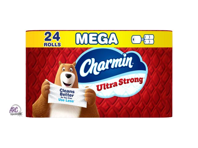 Lot 56-170214 - New Charmin Ultra Strong Septic-Safe Toilet Paper (24 Rolls = 96 Regular)