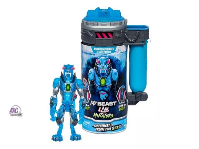 Lot 56-542428 - NEW-Mr Beast Lab Mutator Stealth Panther Action Figure