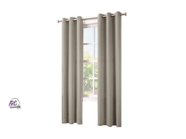 Lot 56-510965 - NEW-100% Blackout 2 pack window panels-52" x 84" per panel-grey