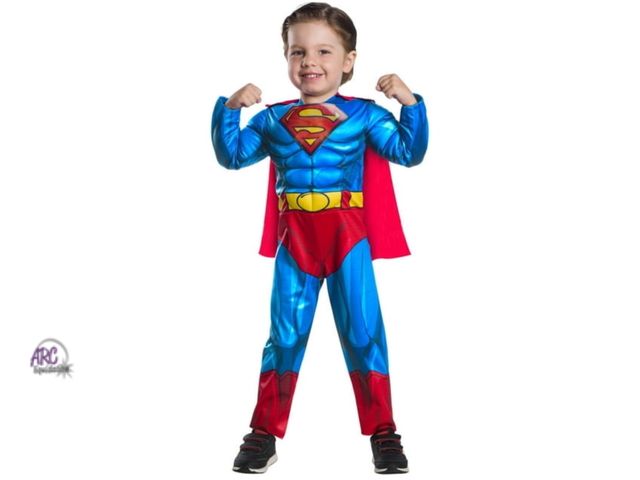 Lot 56-283528 - NEW DC Superman Halloween Costume for Toddler, Size 2T, by Rubies