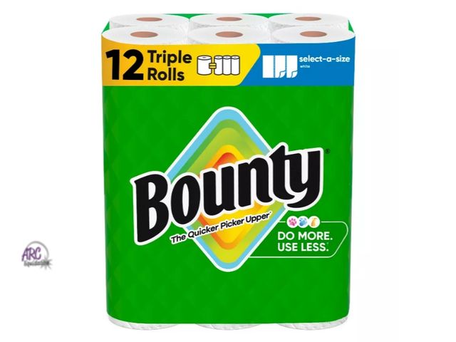 Lot 56-708727 - New/ damage package. 11ct Bounty Select-A-Size Triple Rolls Paper Towels, White, 11 ct.