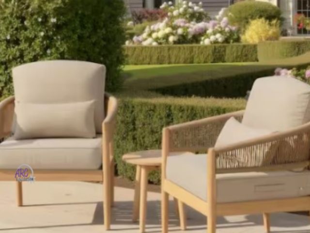 Lot 56-464861 - New in Box - Crestlive Beige - 2-sets(6 pcs total) - 24 in. × 24 in. × 5.5 in. - Outdoor Cushions w/...
