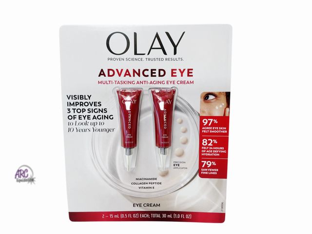 Lot 56-366364 - New Olay Advanced Eye Cream 15ml 0.5 fl oz. Anti-Aging Anti-Wrinkle- (2 Pack)
