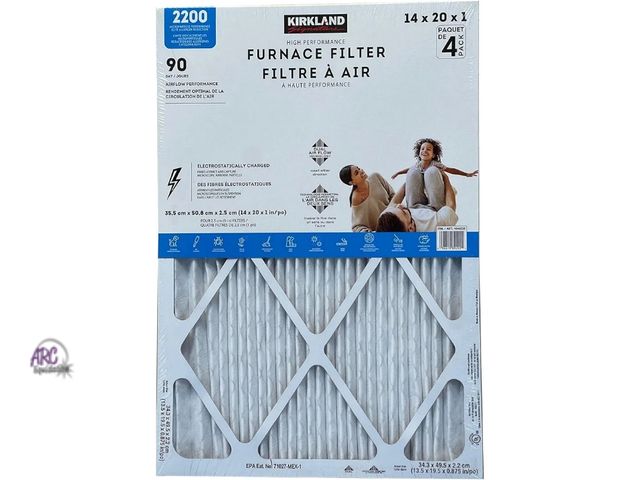 Lot 56-564619 - NEW-4 PACK-Kirkland Signature High Performance Furnace Filter, 2200 Microparticle Performance Elite ...