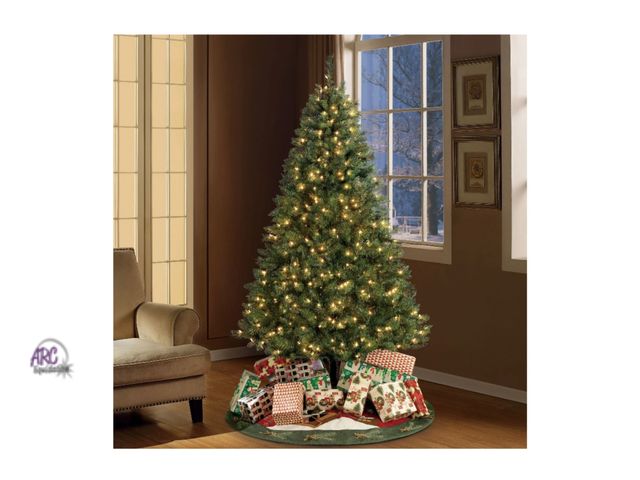 Lot 56-818530 - New tested and works - 6.5 ft Pre-Lit Arlington Artificial Christmas Tree with LED Lights by Holiday...