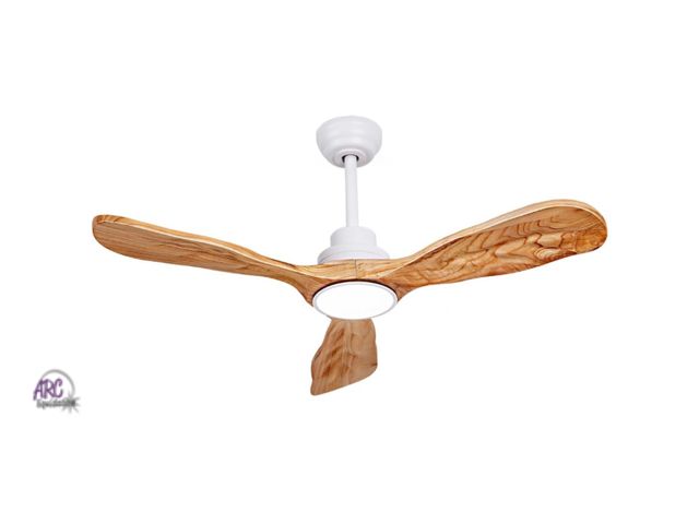Lot 56-636951 - Previously assembled - Ceiling Fans with Lights and Remote,42 Inch Unique Wood Ceiling Fan with Nois...
