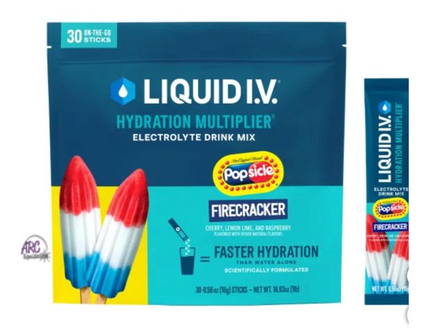 Lot 56-317950 - New 30 pack firecracker liquid IV 16g sticks