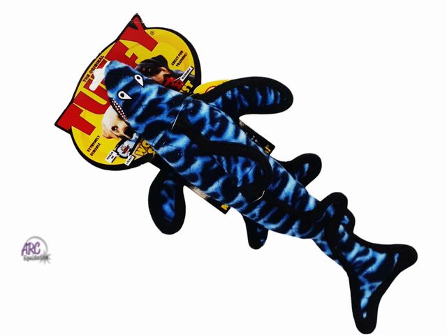 Lot 56-215760 - New - Tuffy's Ocean Shark Squeaky Dog Plush Toy, Blue