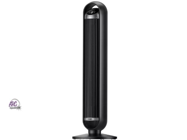Lot 56-390113 - New, Tested and Works,Dreo Nomad 36" Quiet Bladeless Oscillating Tower Fan Black/Silver