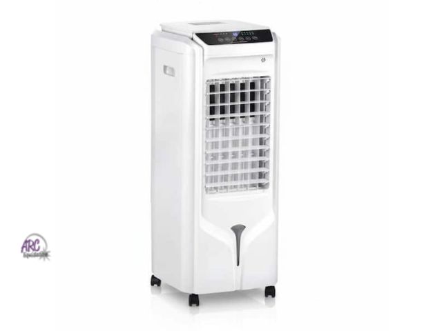 Lot 56-633164 - Used Tested &amp; Works - 4.5 Gal. Portable Evaporative Air Cooler Swamp Cooler Fan with Remote, 3 S...