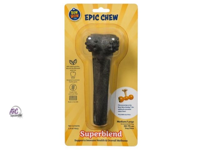 Lot 56-850512 - New - Bow Wow Epic Chew - Medium/Large - Beef Flavor